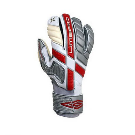 Перчатки вратарские Umbro X300 Premier Glove (47N) бел/сереб/красн.