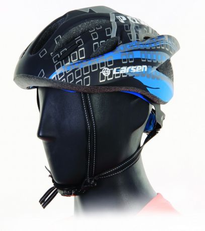 Шлем велосипедный синий+черный Larsen HB-928-5