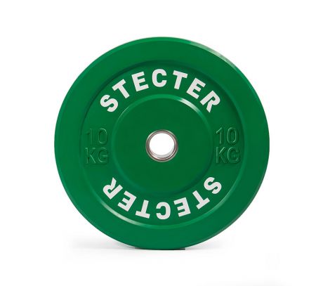 Диск тренировочный Stecter D=50 мм 10 кг (зеленый) 2192