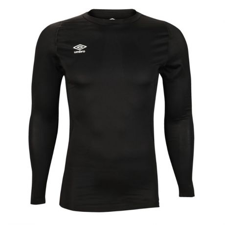 Футболка тренировочная Umbro Fw Ls Crew Baselayr с длинным рукавом (060) черная