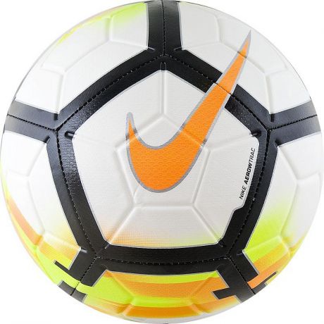 Мяч футбольный Nike Strike 2018, р.5, желто-оранжево-черно-белый