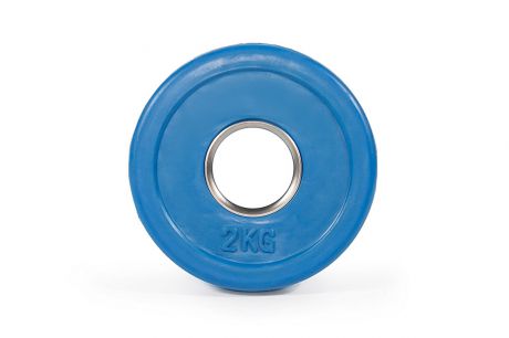 Цветной тренировочный диск Stecter D=50 мм 2,0 кг синий 2235