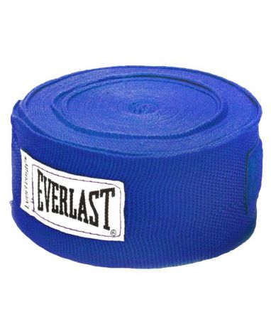 Бинт боксерский Everlast 4464BL, 3,5м, эластик, синий
