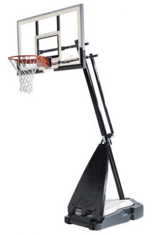 Баскетбольная стойка мобильная, стекло Spalding 54 quot; Glass Hybrid Portable 71674CN