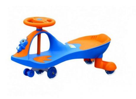 Машинка детская с полиуретановыми колесами Bradex Бибикар-лягушонок синий DE 0270