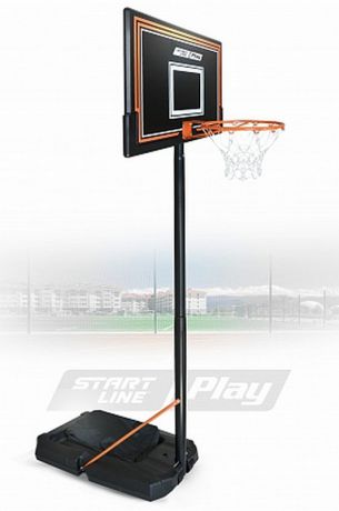 Баскетбольная стойка Start Line Standart 090 (высота 230-305 см, р-р. щита 111x71x3 см, кольцо 45 см) ZY-090