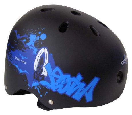 Шлем защитный Action PWH-838 (55-58 см) черн/син.