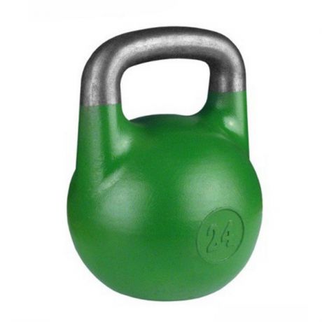Гиря 24 кг для соревнований (ВФГС), зеленая
