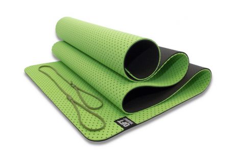 Мат для йоги Original Fit.Tools FT-YGM6-3DT-GREEN зеленый