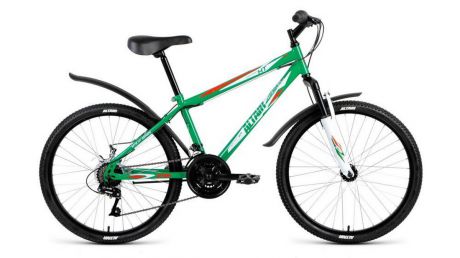 Подростковый велосипед Altair MTB HT 24 2.0 (2018) светло-зелёный
