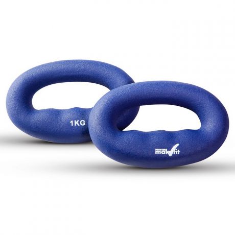 Гантели для кросфита Makfit 1 кг цвет - синий MAK-DC1k