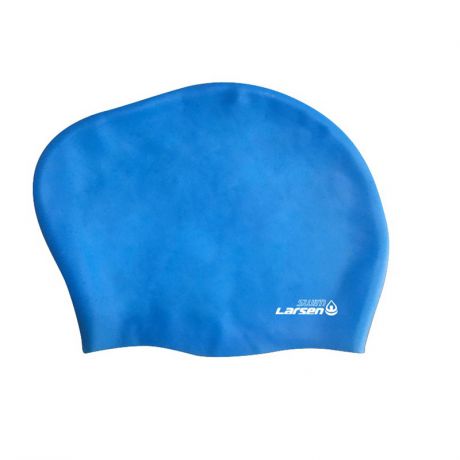 Шапочка плавательная для длинных волос Larsen LC-SC808 голубая