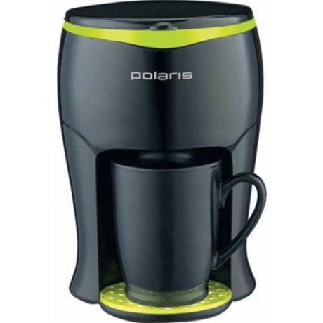 Кофеварка Polaris PCM 0109 черный/салатовый