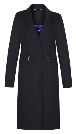 Приталенное пальто из вирджинской шерсти и кашемира