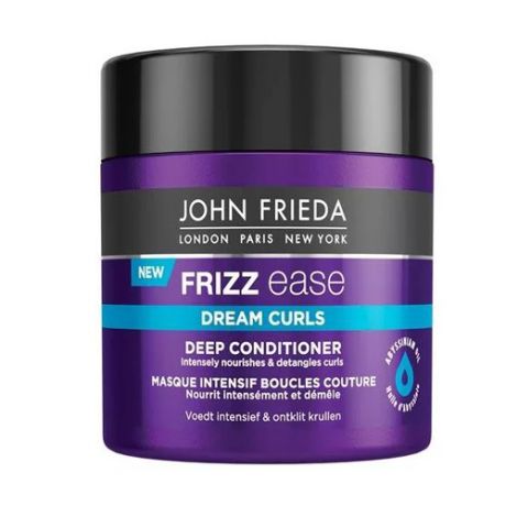 Маска для волос наполняет сухие, непослушные и вьющиеся волосы необходимыми компонентами, увлажняет их и значительно облегчает расчесывание John Frieda Frizz Ease Dream Curls Masque Intensif Boucles Couture