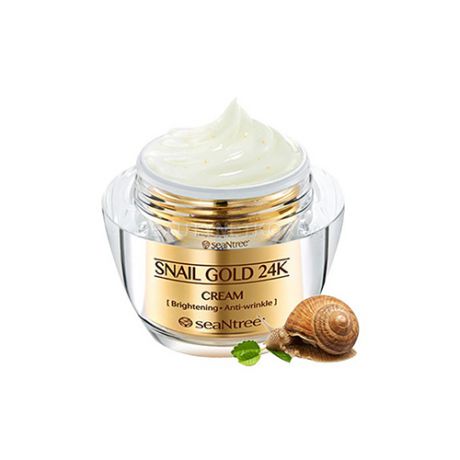 Антивозрастной крем премиум-класса для бережного ухода за кожей SeaNtree SeaNtree Snail Gold 24k Cream