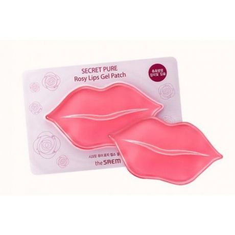 Гидрогелевые патчи для губ The Saem Secret Pure Rosy Lips Gel Patch