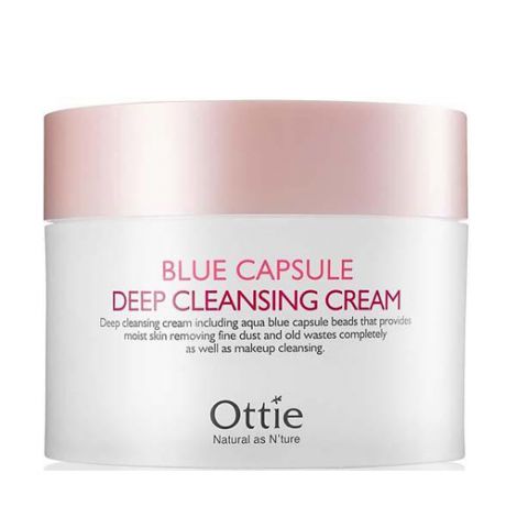 Очищающий крем с капсульными шариками Ottie Blue Capsule Deep Cleansing Cream