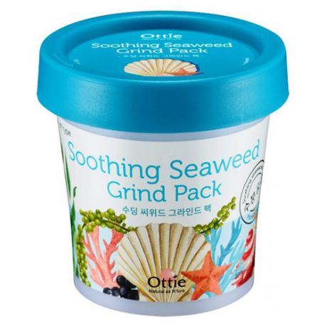 Успокаивающая маска для лица Ottie Soothing Seaweed Grind Pack