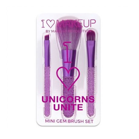 Набор миниатюрных кистей для макияжа MakeUp Revolution I Heart Makeup Unicorns Unite Brush Kit