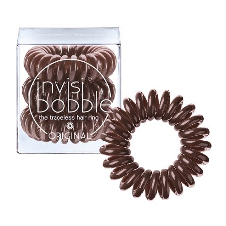 Набор больших резинок-браслетов для волос Invisibobble Original Pretzel Brown