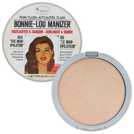 Хайлайтер-шиммер для создания макияжа TheBalm TheBalm Bonnie-Lou Manizer