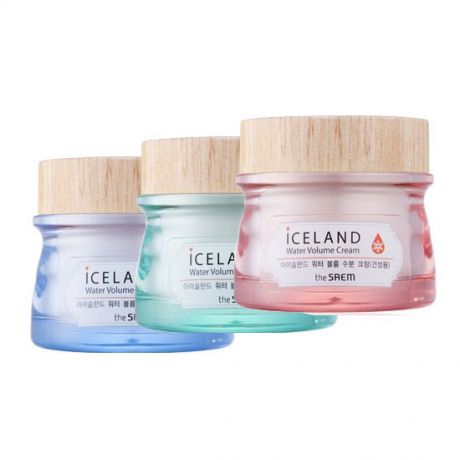 Увлажняющий крем с ингредиентами из Исландии The Saem Iceland Hydrating Water Volume Cream