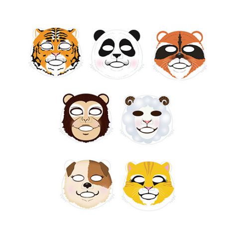 Тканевые зверо-маски Berrisom Animal Mask Series