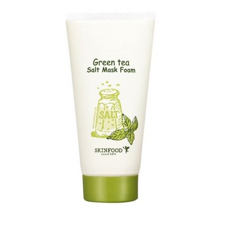 Очищающая пенка-маска SKINFOOD Green Tea Salt Mask Foam