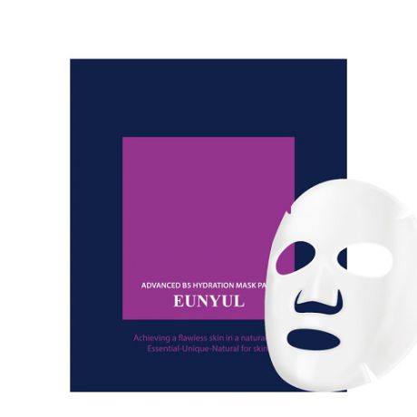 Укрепляющая маска для лица с пантенолом Eunyul Advanced B5 Hydration Mask Pack