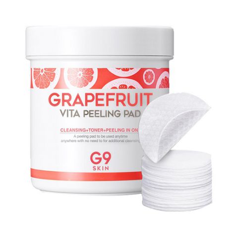 Мягкие пилинговые салфетки с экстрактом грейпфрута Berrisom G9 Skin Grapefruit Vita Peeling Pad