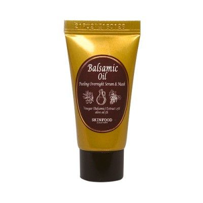 Ночная маска-сыворотка для лица с эффектом пилинга SKINFOOD Balsamic Oil Peeling Overnight Serum Mask