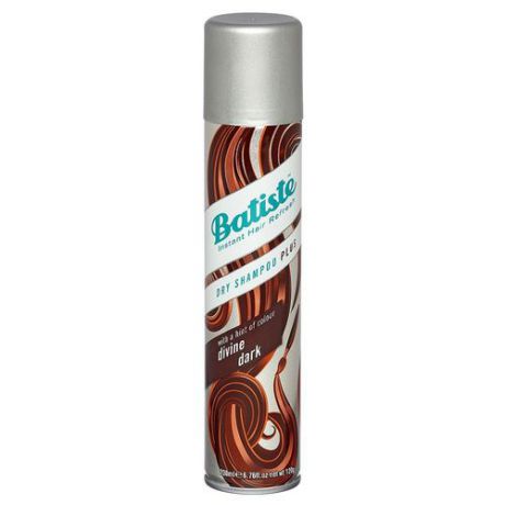 Сухой шампунь для придания свежего вида волосам Batiste Batiste Dark Divine Dry Shampoo