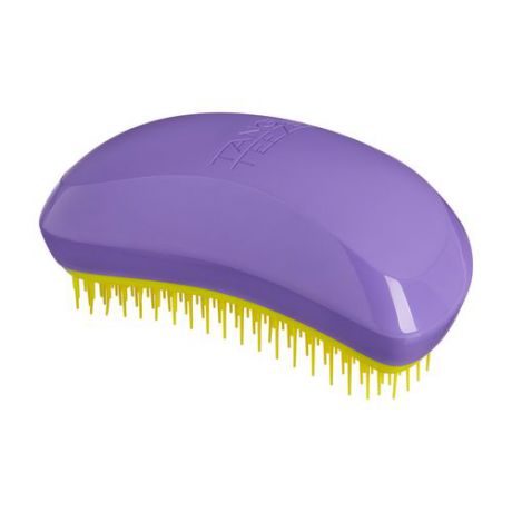 Миниатюрная расческа в стильном дизайне для поврежденных и пористых волос Tangle Teezer Tangle Teezer Salon Elite Purple and Yellow