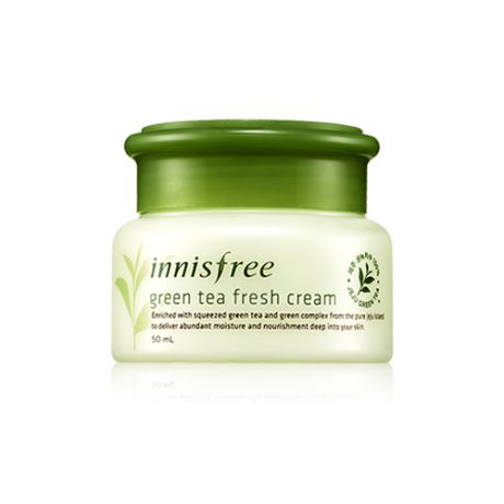 Освежающий крем для жирной кожи Innisfree Green Tea Fresh Cream