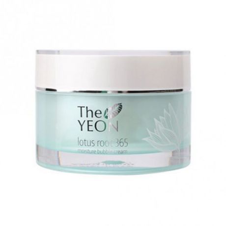 Увлажняющий крем для лица с лотосом The Yeon Lotus Roots 365 Moisture Bubble Cream