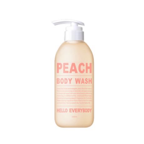 Гель для душа с натуральным экстрактом персика Hello Everybody Peach Body Wash