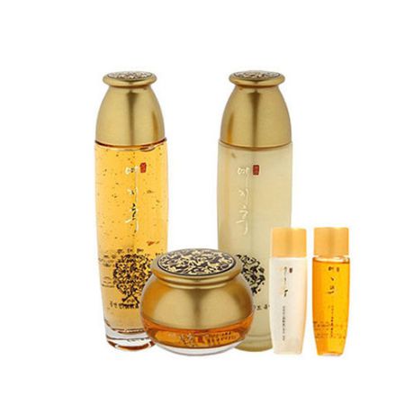 Набор с золотом и экстрактом красного женьшеня Bergamo Yezihu Gold Skin Care Set
