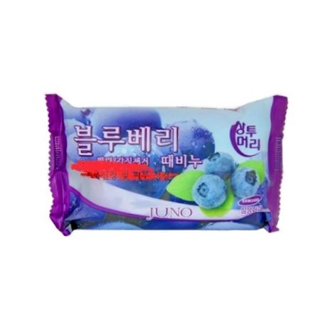 Мыло-скраб с экстрактом черники Juno Sangtumeori Peeling Soap Blueberry