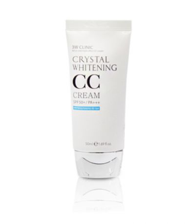 Маскирующий крем для лица 3W Clinic Crystal Whitening CC Cream