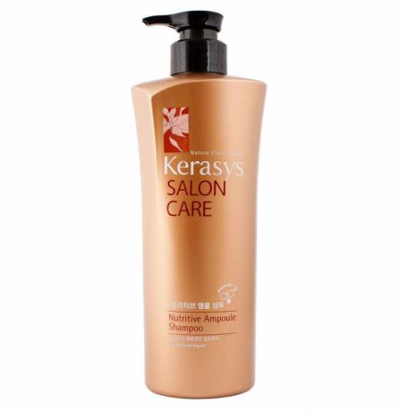 Средство предназначено для восстановления тусклых и ослабленных волос вследствие регулярной покраски, завивки, стайлинга щипцами и феном. Kerasys Salon Care Nutritive Ampoule Shampoo 600ml