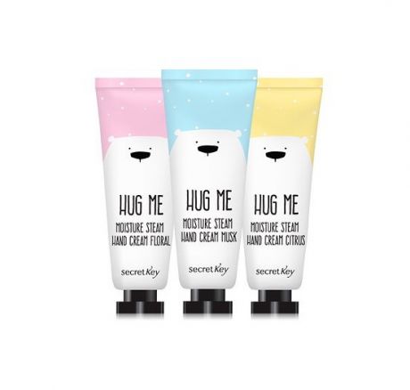 Набор паровых кремов для рук Secret Key Hug Me Moisture Steam Hand Cream 3 Set