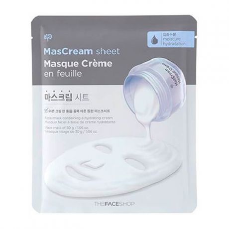Концентрированная кремовая маска для увлажнения лица The Face Shop Intense MasCream Sheet Moisture