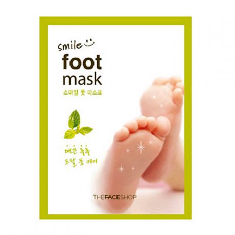 Смягчающая маска-носочки для ухода за ногами The Face Shop Smile Foot Mask