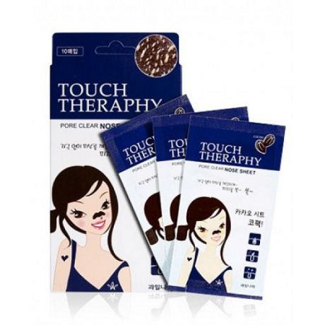 Очищающие патчи для носа Welcos Touch Therapy Pore Clear Nose Sheet