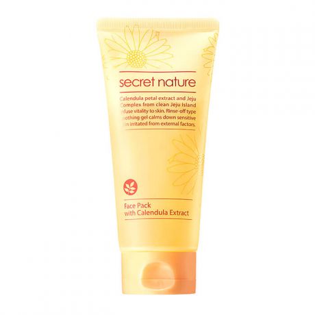 Смягчающая маска для лица с лепестками календулы Secret Nature Calendula Real Petal Pack