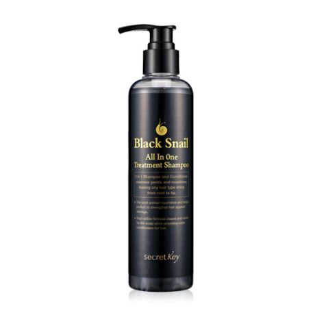 Шампунь-кондиционер с улиточным муцином Secret Key Black Snail All in One Treatment Shampoo