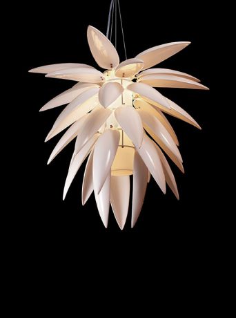 Artpole Светильник подвесной Frucht C1 WH, Е27, 1х100 Вт, H150 (макс)хD80, белый
