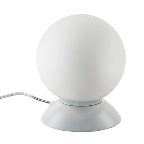 Lightstar 813916 (MT5092-1W) Настольная лампа GLOBO 1х40W E14 mute white/white, шт