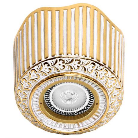 Fede FD1017SOP Накладной точечный светильник из латуни San Sebastian Surface, золото с белой патиной